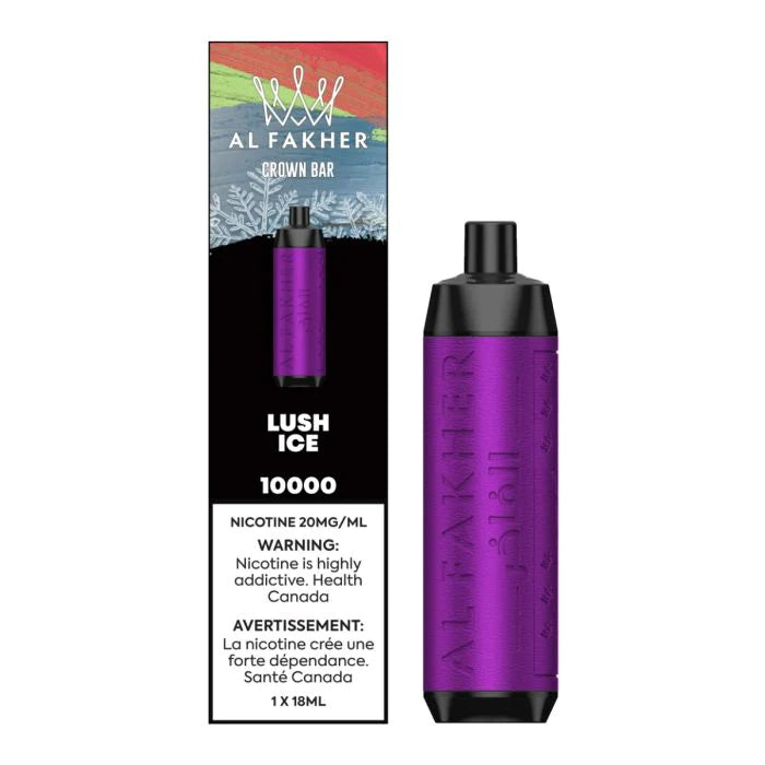 Al Fakher Crown Bar 10k Puffs Disposable Device - Single (20mg/ml) (STAMPED) - Quecan