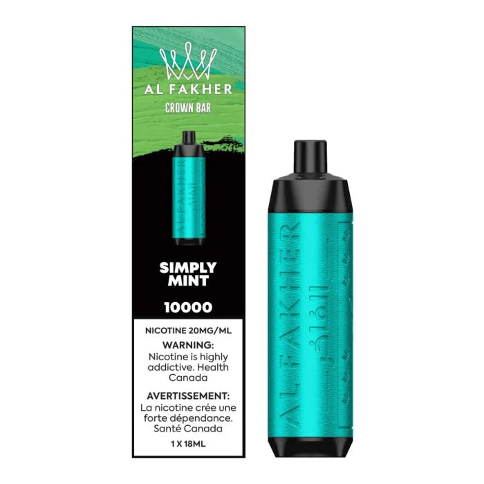 Al Fakher Crown Bar 10k Puffs Disposable Device - Single (20mg/ml) (STAMPED) - Quecan