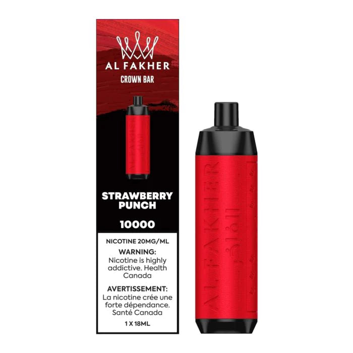 Al Fakher Crown Bar 10k Puffs Disposable Device - Single (20mg/ml) (STAMPED) - Quecan