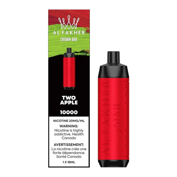 Al Fakher Crown Bar 10k Puffs Disposable Device - Single (20mg/ml) (STAMPED) - Quecan