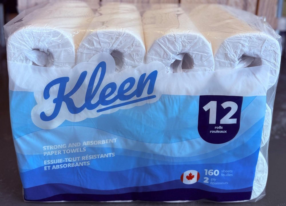 Kleen White Towel Paper Rolls (12 Rolls) - Quecan