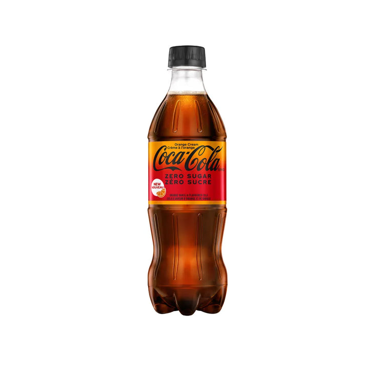 Coca Cola Orange Cream Zero Sugar Soda (24 x 500mL) (Can Dep) - Quecan