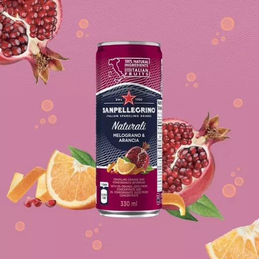 Sanpellegrino Italian Sparkling Fruit Drink (4 x 6 x 330mL) (Can Dep) - Quecan