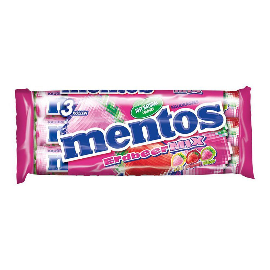 Mentos Candy - (Pack of 3 Rolls) - Quecan