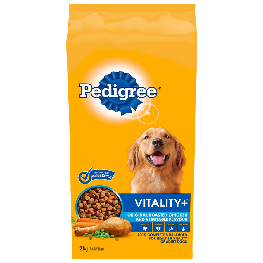 Pedigree Vitality+ - Original Roasted Chicken & Vegetable Flavour (2 Kg) - Quecan