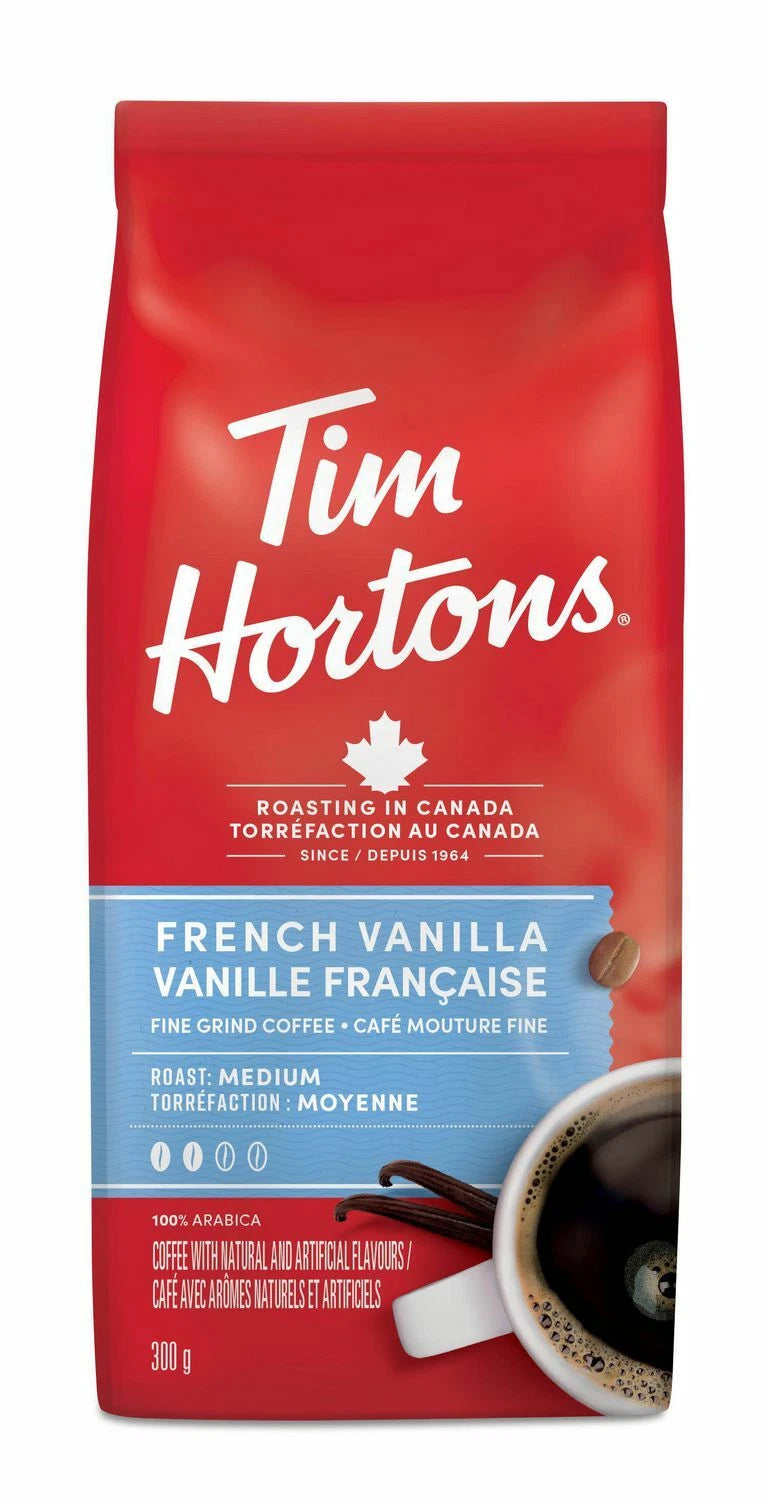 Tim Hortons Ground Coffee French Vanilla (300g)
