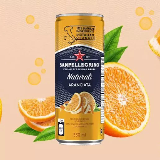 Sanpellegrino Italian Sparkling Fruit Drink (4 x 6 x 330mL) (Can Dep) - Quecan
