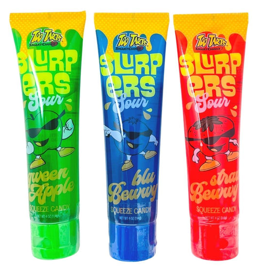 Too Tarts Slurpers Sour Squeeze Candy Pack Of 12 Quecan Distribution