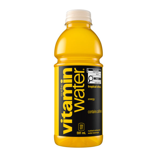 Vitamin Water Energy Drink - Energy Tropical Citrus (12 x 591ml)