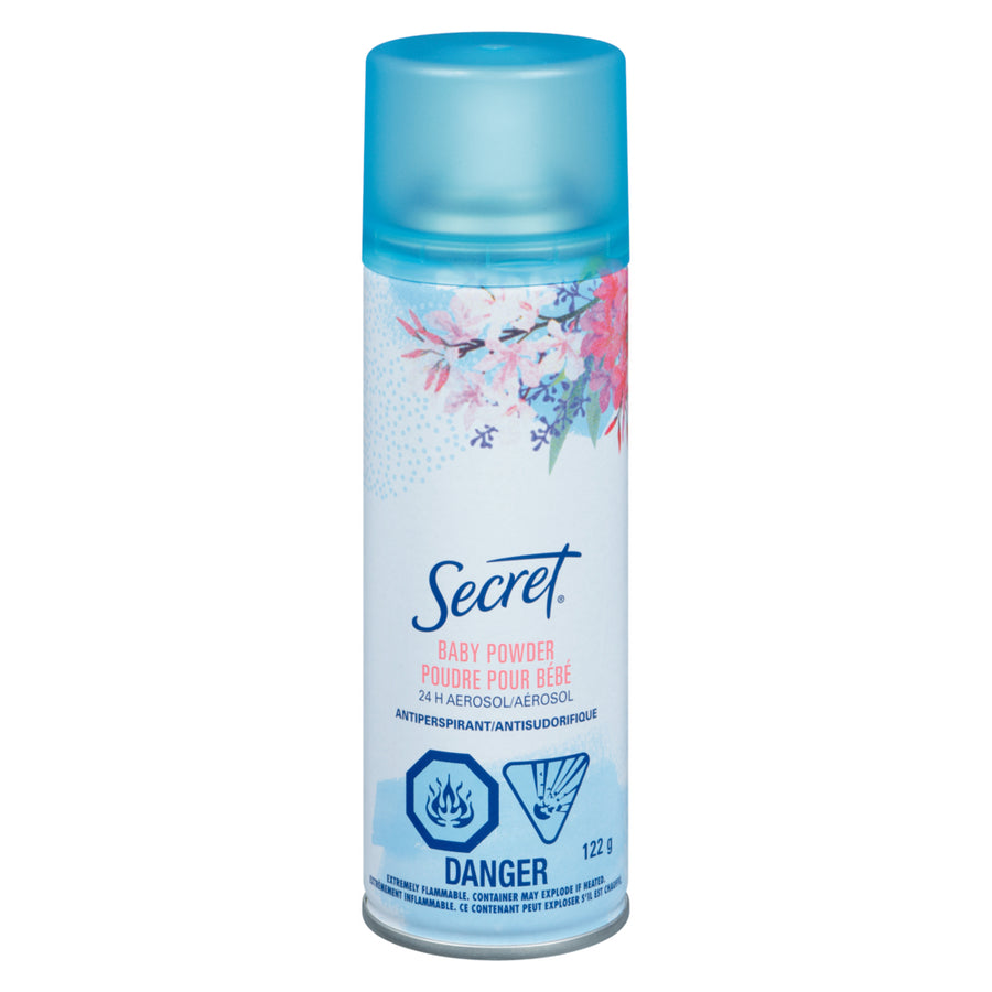 Secret Baby Aerosol Powder Antiperspirant 122g - Quecan