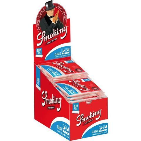 Smoking Classic Slim Size 6MM - Filters (Box of 30) - Quecan