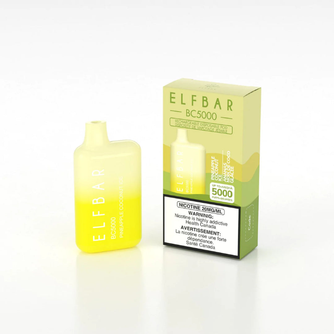 ELF BAR 5000 Puffs Disposable Device - (20mg/ml) (STAMPED) - Quecan