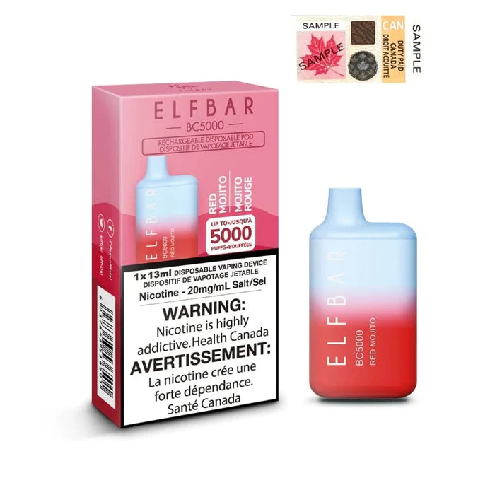 ELF BAR 5000 Puffs Disposable Device - (20mg/ml) (STAMPED) - Quecan