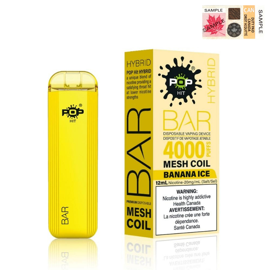 Pop Hit - Bar Hybrid Mesh Coil 4000 Puffs (20mg/ml) (STAMPED) - Quecan