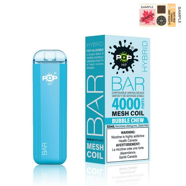 Pop Hit - Bar Hybrid Mesh Coil 4000 Puffs (20mg/ml) (STAMPED) - Quecan