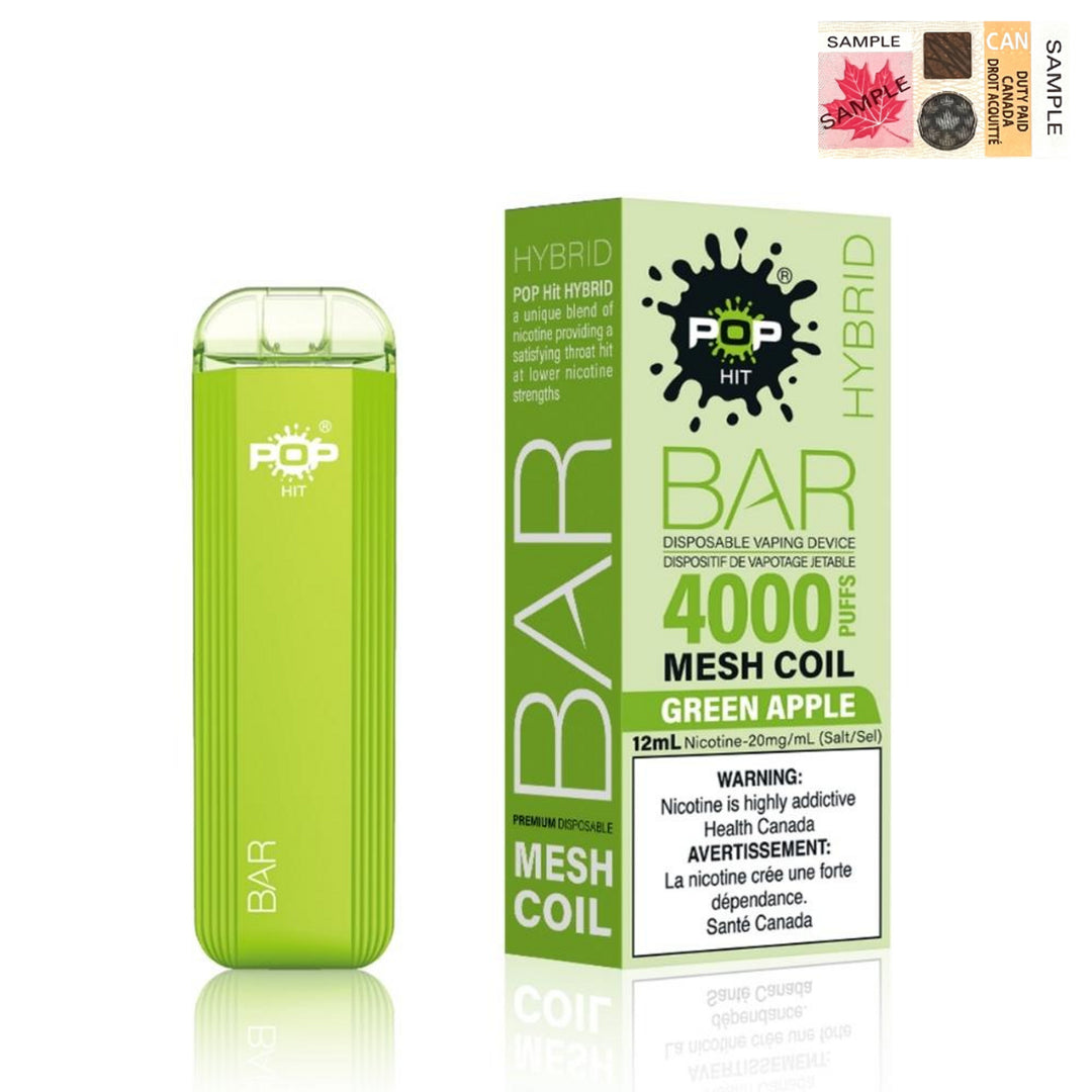 Pop Hit - Bar Hybrid Mesh Coil 4000 Puffs (20mg/ml) (STAMPED) - Quecan