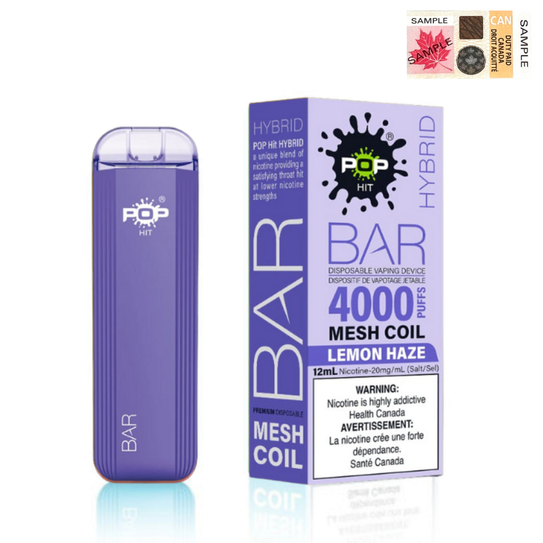 Pop Hit - Bar Hybrid Mesh Coil 4000 Puffs (20mg/ml) (STAMPED) - Quecan