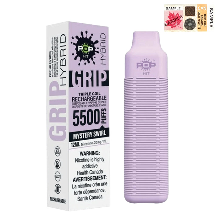 Pop Hybrid Grip 5500 Puff Rechargeable Vape Device  - (20mg/ml) (STAMPED) - Quecan