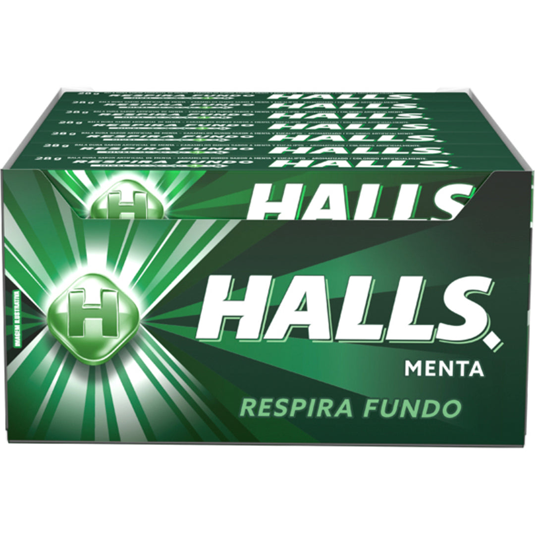 Halls 21x27g Spear Mint - Quecan