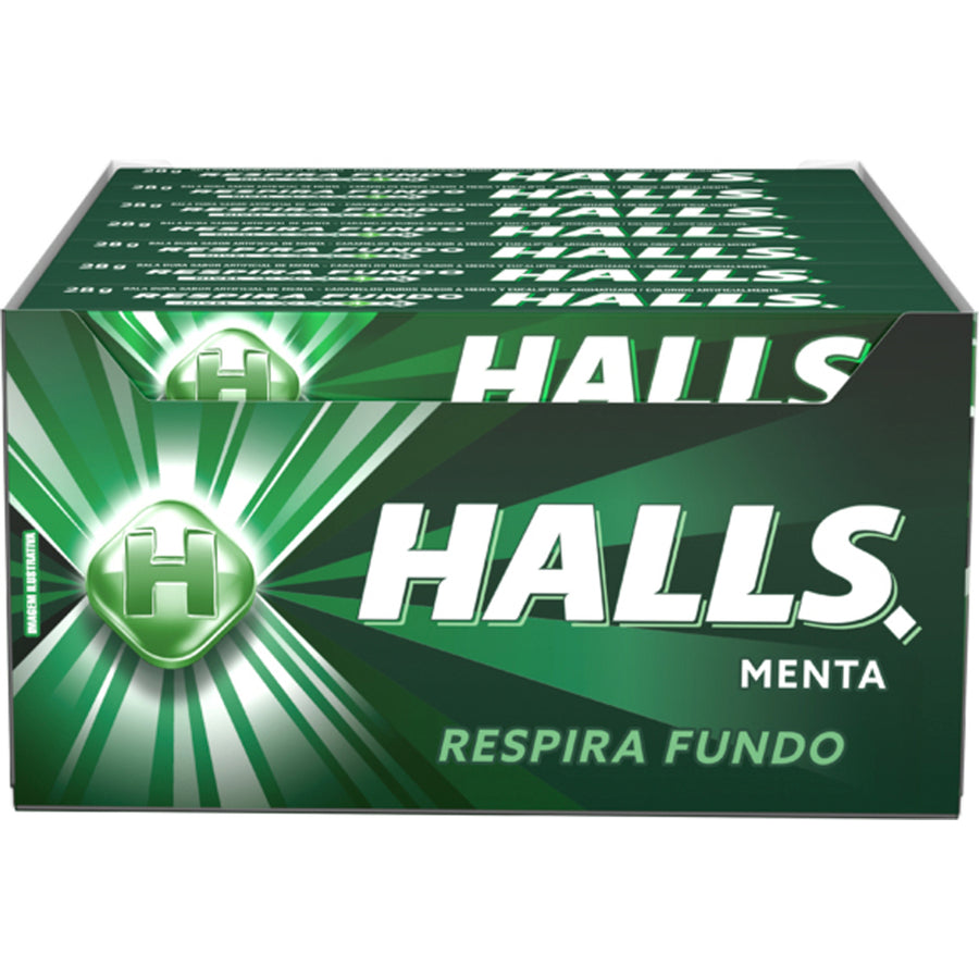 Halls 21x27g Spear Mint - Quecan