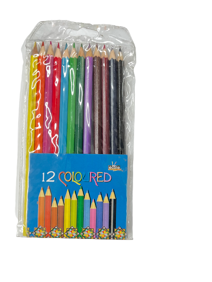 Ecole Coloured Pencils (Pack of 12) - Quecan