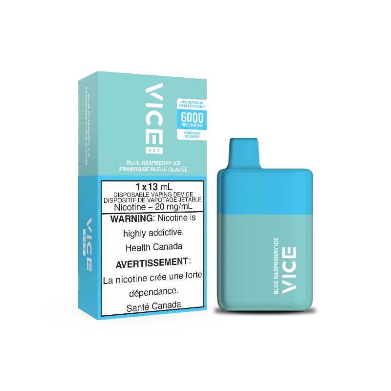 VICE BOX 6000 Puffs Disposable Device - Single (20mg/ml) (STAMPED) - Quecan