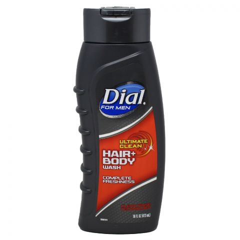 Dial Men Ultimate Clean in Body Hair +Face Wash 473 ml