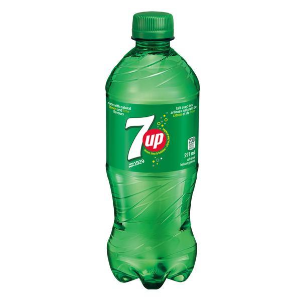 7UP - Soft Drink -  Original (24 x 591ml) (Can Dep) - Quecan