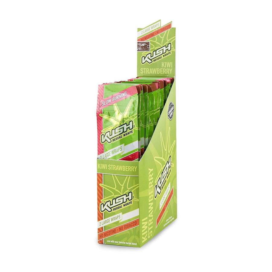 Kush - Kiwi Strawberry Herbal Wraps (Box of 25) - Quecan