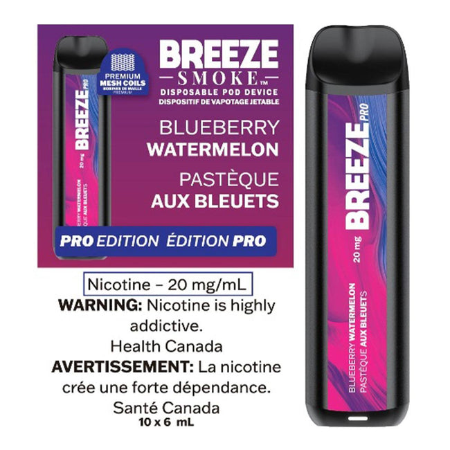 Breeze Pro 2000 Puffs Disposable Device - (20mg/ml) (STAMPED) - Quecan