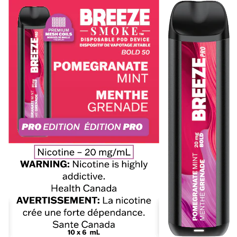 Breeze Pro 2000 Puffs Disposable Device - (20mg/ml) (STAMPED) - Quecan