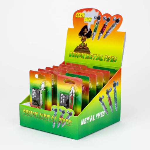 Cool Men Metal Pipes - Large (Box of 12) - Quecan