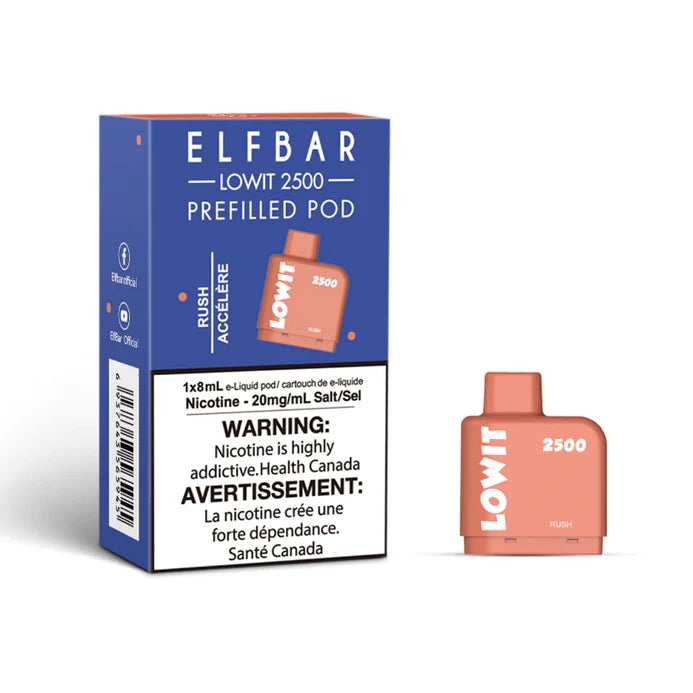 ELF Bar LOWIT 2500 Prefilled Pods -(20mg/ml) (STAMPED) - Quecan