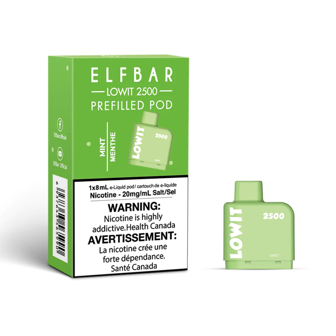 ELF Bar LOWIT 2500 Prefilled Pods -(20mg/ml) (STAMPED) - Quecan