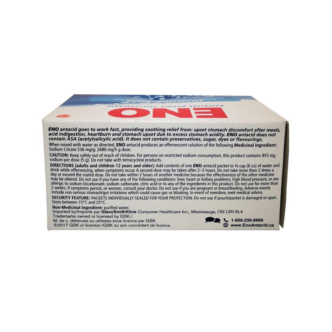 Eno Antacid Effervescing Powder (Pack of 10) - Quecan