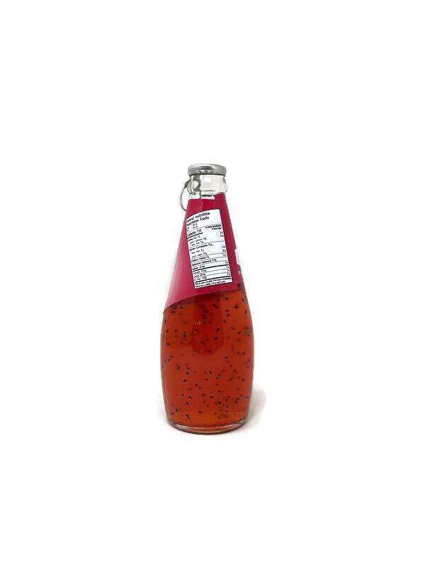 Basil Seed Juice - Strawberry Flavor (12 x 290ml) - Quecan