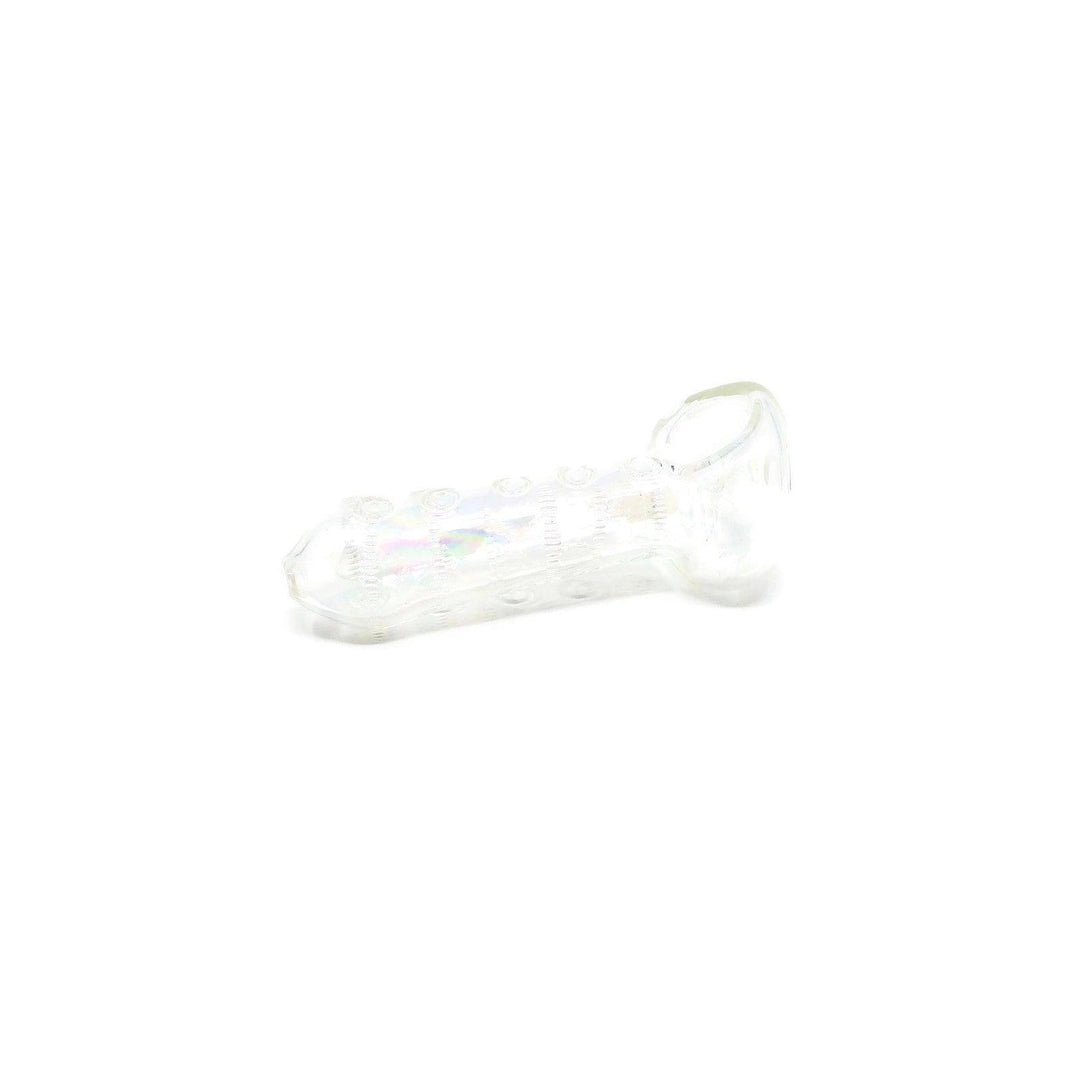 Deluxe Glass Hand Pipe Indented with Octagons - Quecan