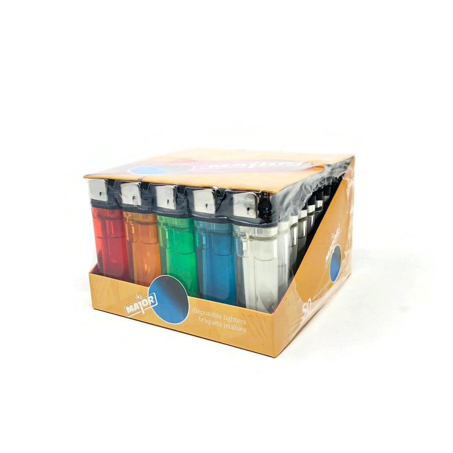 Major Disposable Lighters (Box of 50) - Quecan