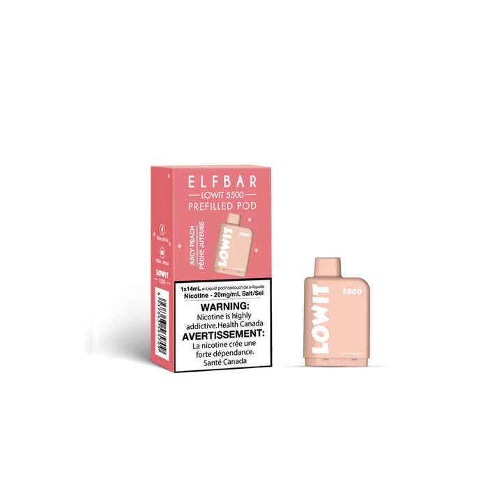 ELF Bar LOWIT 5500 Prefilled Pods - (20mg/ml)  (STAMPED) - Quecan
