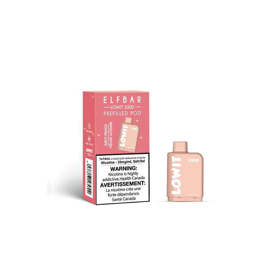 ELF Bar LOWIT 5500 Prefilled Pods - (20mg/ml)  (STAMPED) - Quecan