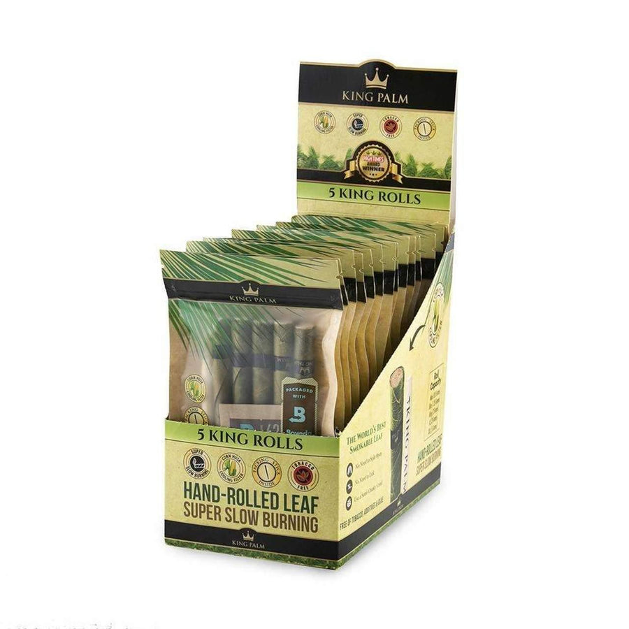 King Palm 5 King Size Rolls w/ Boveda (Box of 15) - Quecan