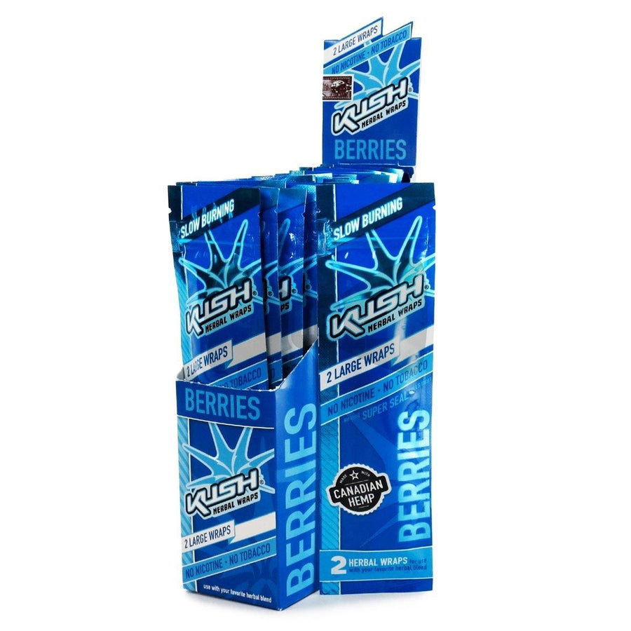 Kush - Berries Herbal Wraps (Box of 25) - Quecan