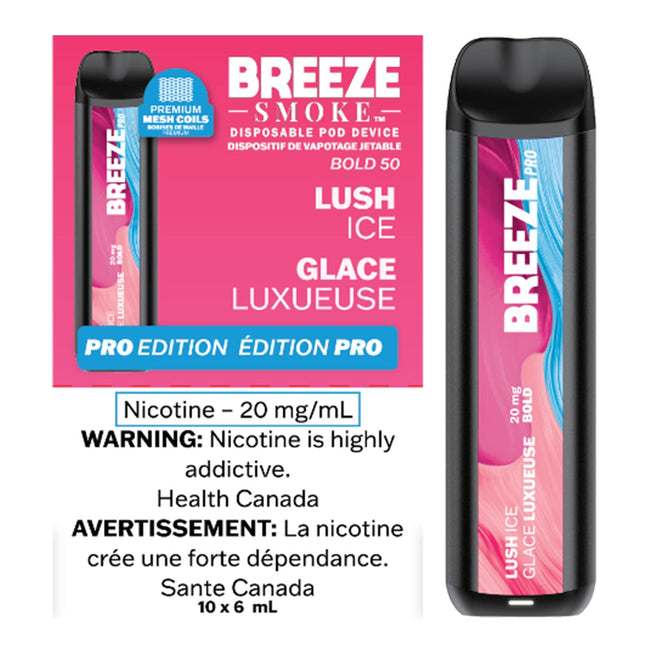 Breeze Pro 2000 Puffs Disposable Device - (20mg/ml) (STAMPED) - Quecan