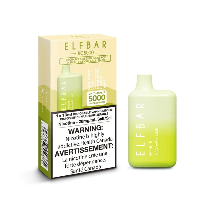 ELF BAR 5000 Puffs Disposable Device - (20mg/ml) (STAMPED) - Quecan