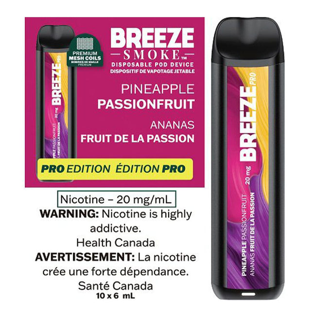 Breeze Pro 2000 Puffs Disposable Device - (20mg/ml) (STAMPED) - Quecan