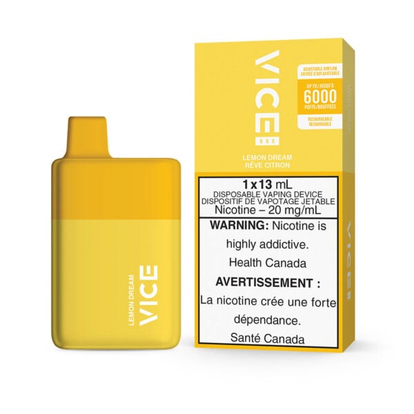 VICE BOX 6000 Puffs Disposable Device - Single (20mg/ml) (STAMPED) - Quecan