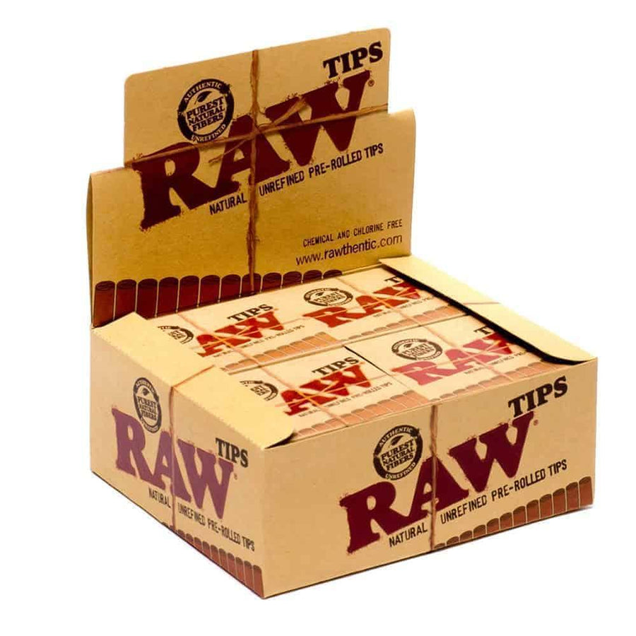 Raw Pre-Rolled Tips (Box of 20) - Quecan