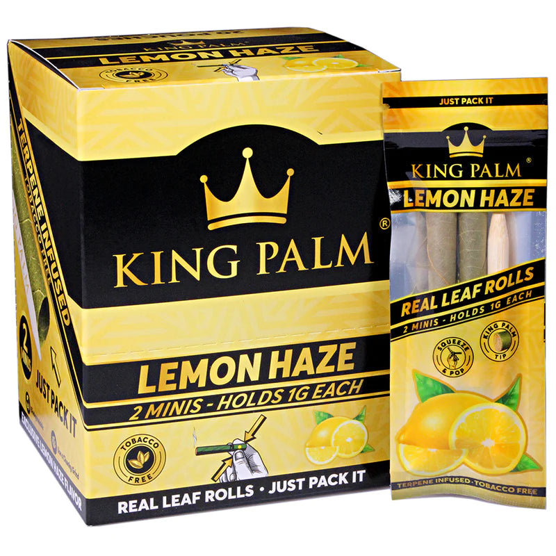King Palm 2 Mini Rolls (Pack of 20) - Lemon Haze - Quecan