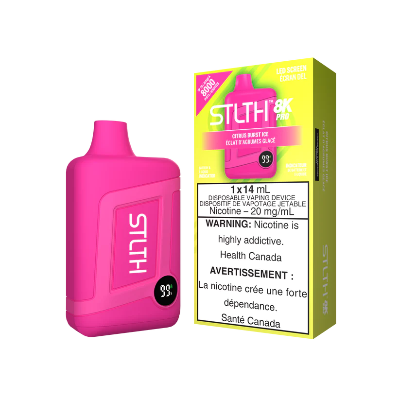 STLTH Disposable Device 8K PRO - Single Unit (20mg/ml) (STAMPED) - Quecan