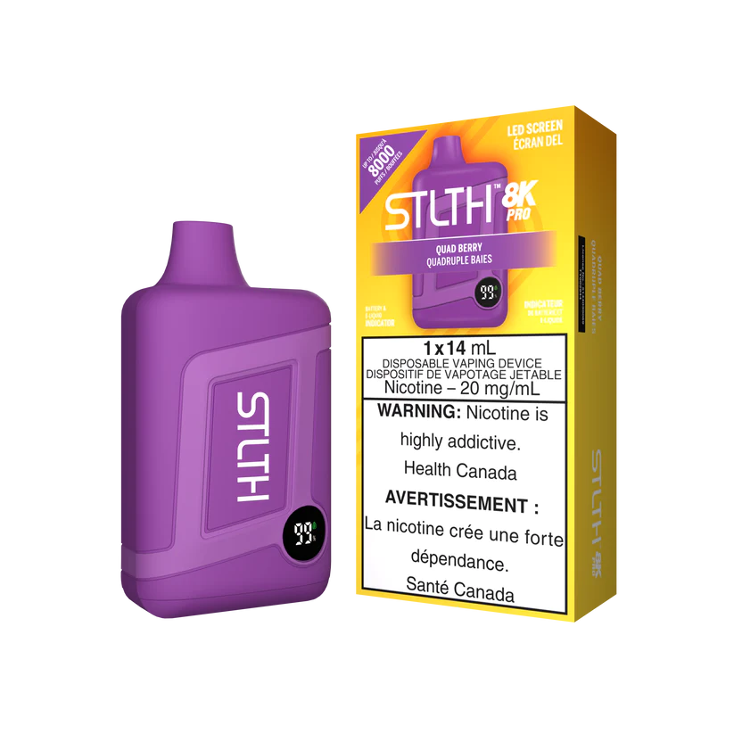 STLTH Disposable Device 8K PRO - Single Unit (20mg/ml) (STAMPED) - Quecan